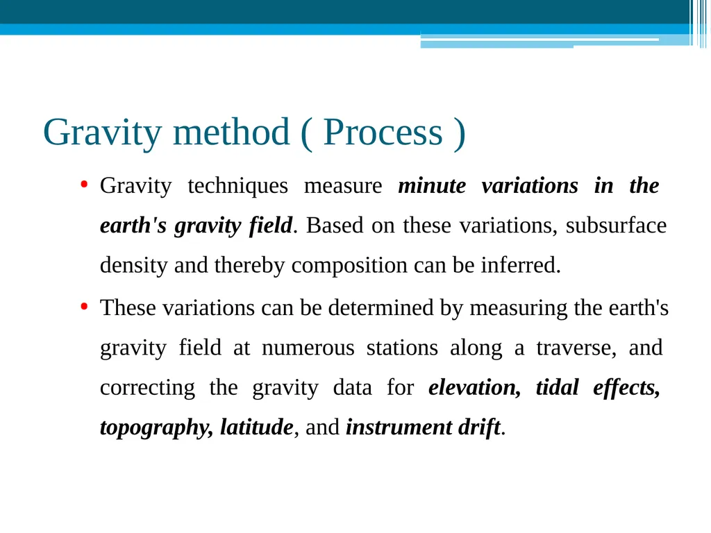Gravity Method Geophysics (Definition) Geophysics - slide 16 of 25
