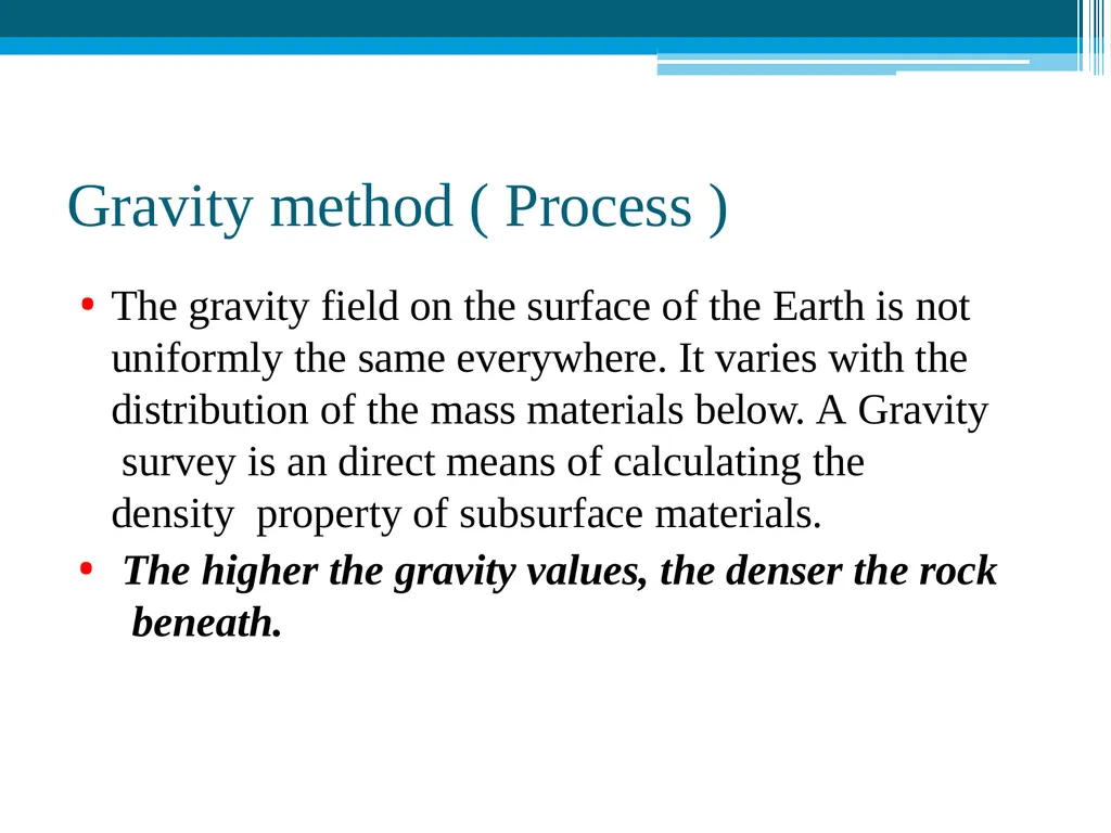 Gravity Method Geophysics (Definition) Geophysics - slide 17 of 25