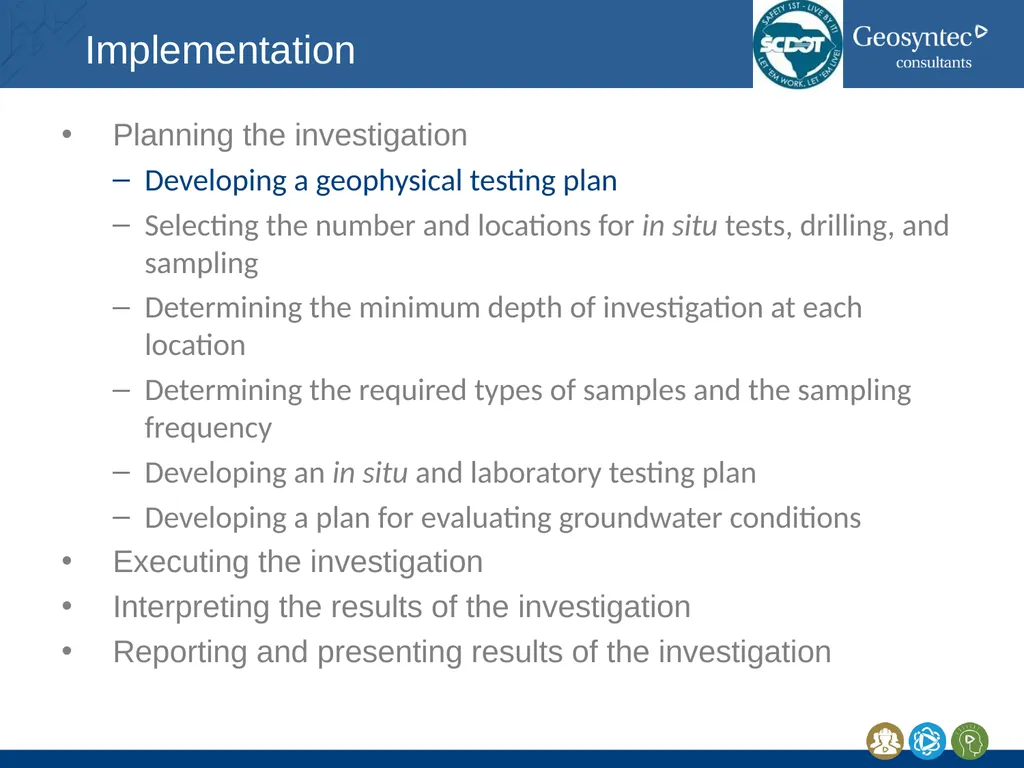 South Carolina DOT Training Workshop Geophysics - slide 10 of 16