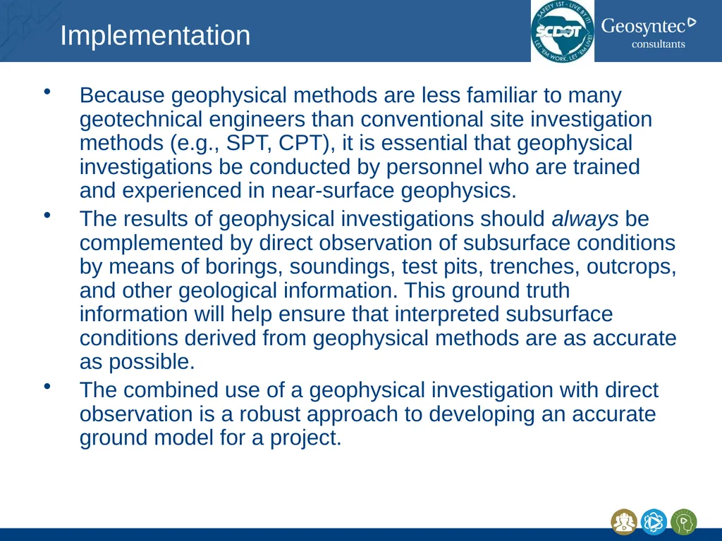 South Carolina DOT Training Workshop Geophysics - slide 8 of 16
