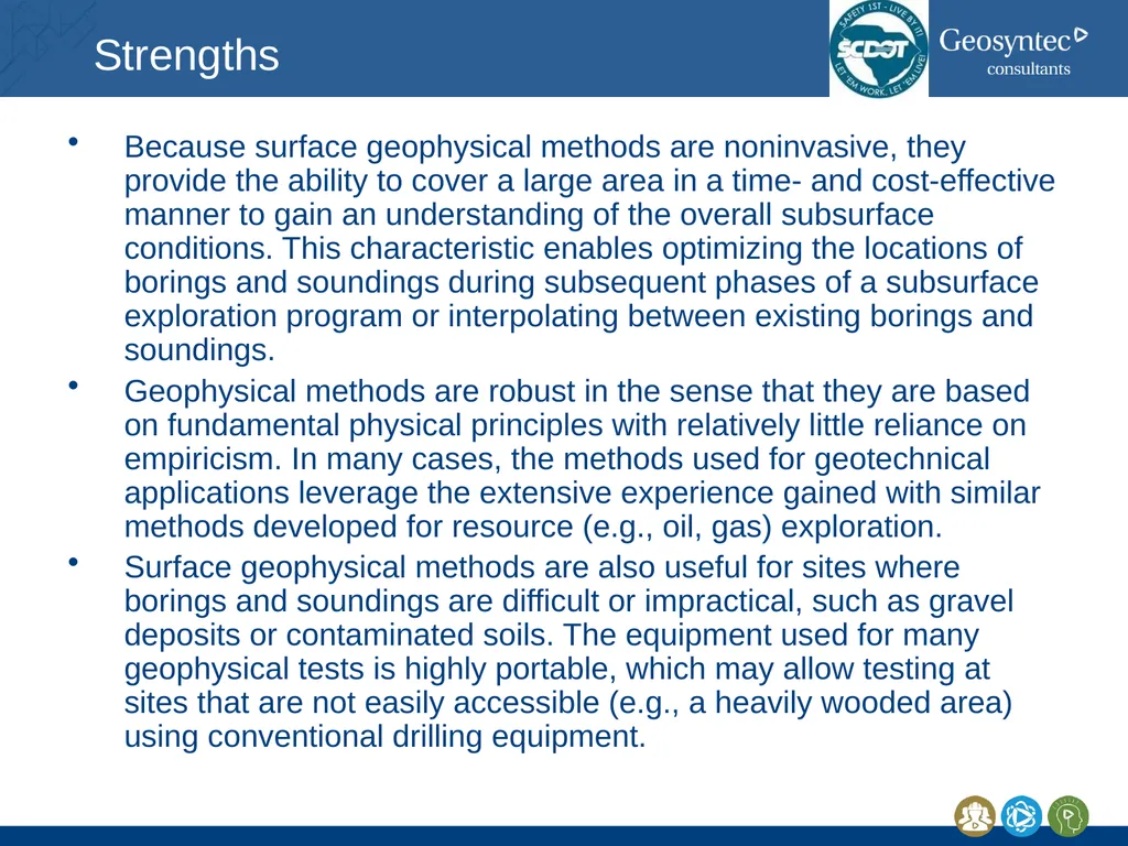South Carolina DOT Training Workshop Geophysics - slide 6 of 16