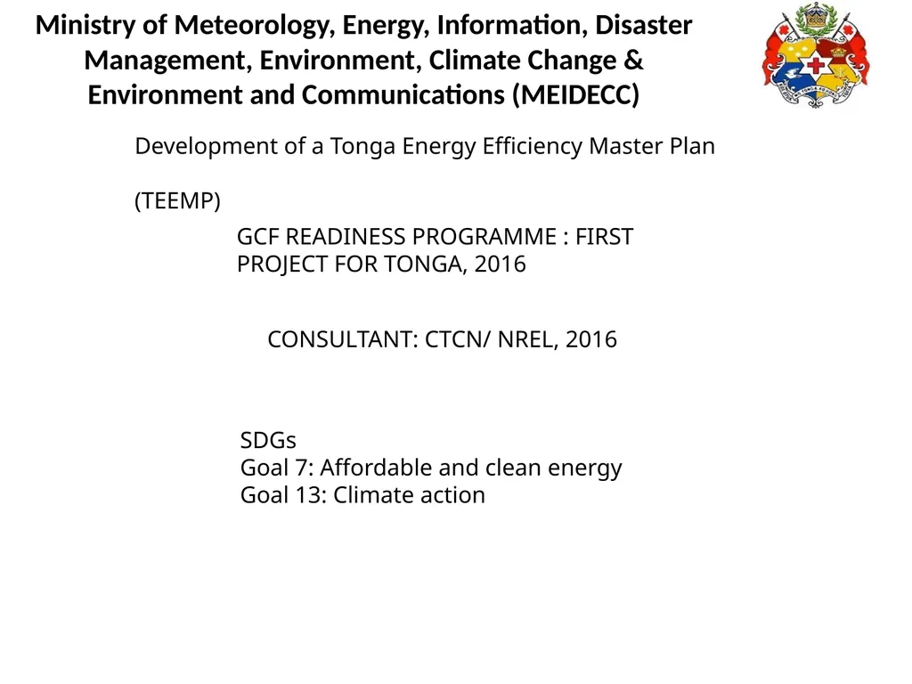 Ministry of Meteorology, Energy, Information, - slide 5 of 13