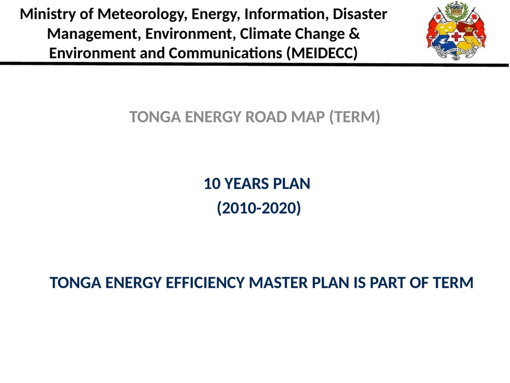 Ministry of Meteorology, Energy, Information, - slide 1 of 13