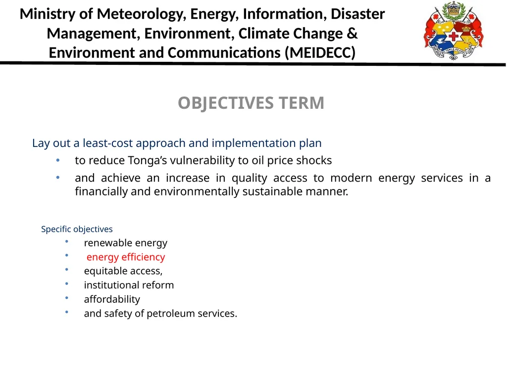 Ministry of Meteorology, Energy, Information, - slide 3 of 13