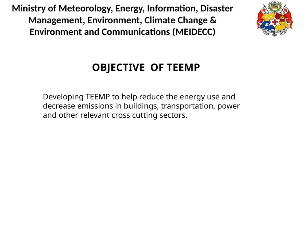 Ministry of Meteorology, Energy, Information, - slide 6 of 13