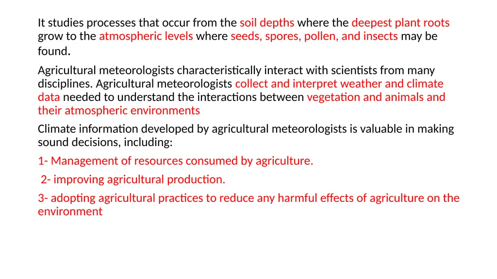 PHYSICAL CLIMATOLOGY AND AGROMETEOROLOGY DR.IQBAL - slide 3 of 8