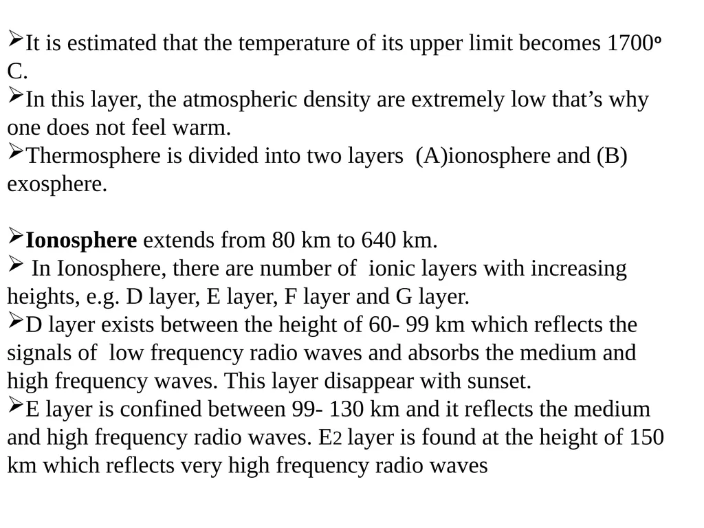 CLIMATOLOGY (STRUCTURE OFATMOSPHERE) Presented By - slide 7 of 8