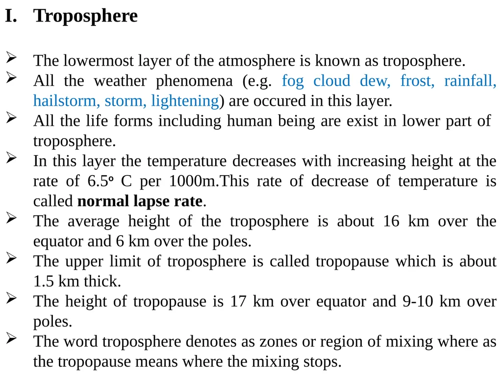 CLIMATOLOGY (STRUCTURE OFATMOSPHERE) Presented By - slide 3 of 8