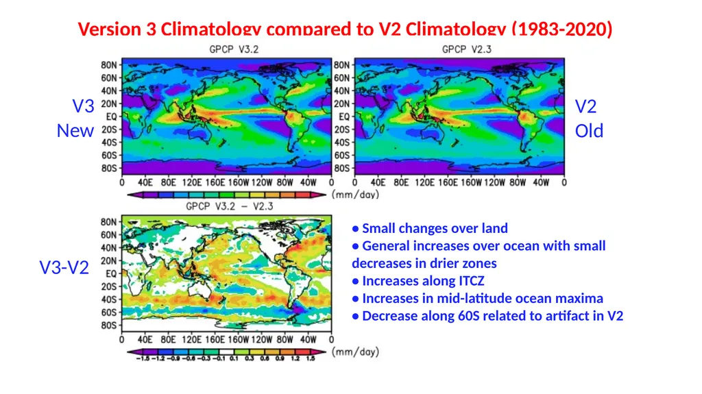 Global Precipitation Means and Variations with the - slide 3 of 12
