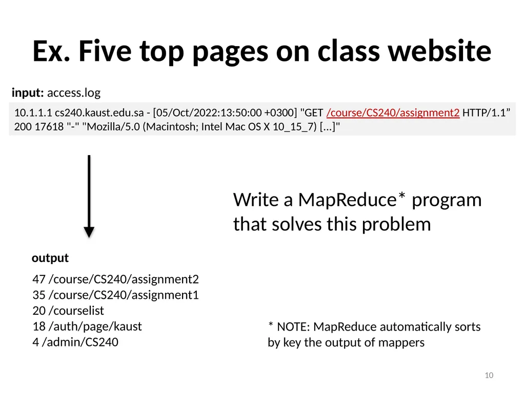 Big Data Processing CS 240: Computing Systems and - slide 10 of 64