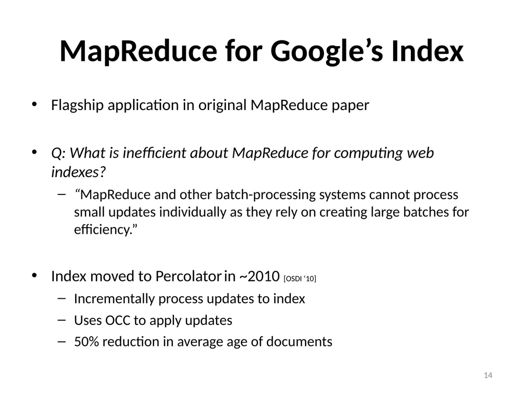 Big Data Processing CS 240: Computing Systems and - slide 14 of 64