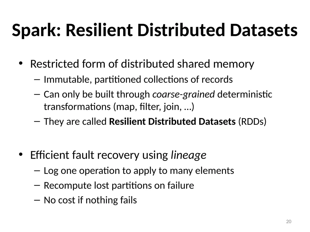 Big Data Processing CS 240: Computing Systems and - slide 20 of 64
