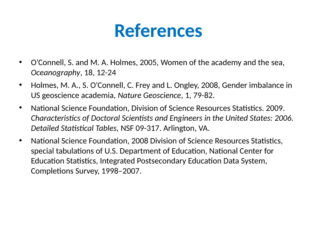 Where do all the oceanographers go? Career paths - slide 28 of 28