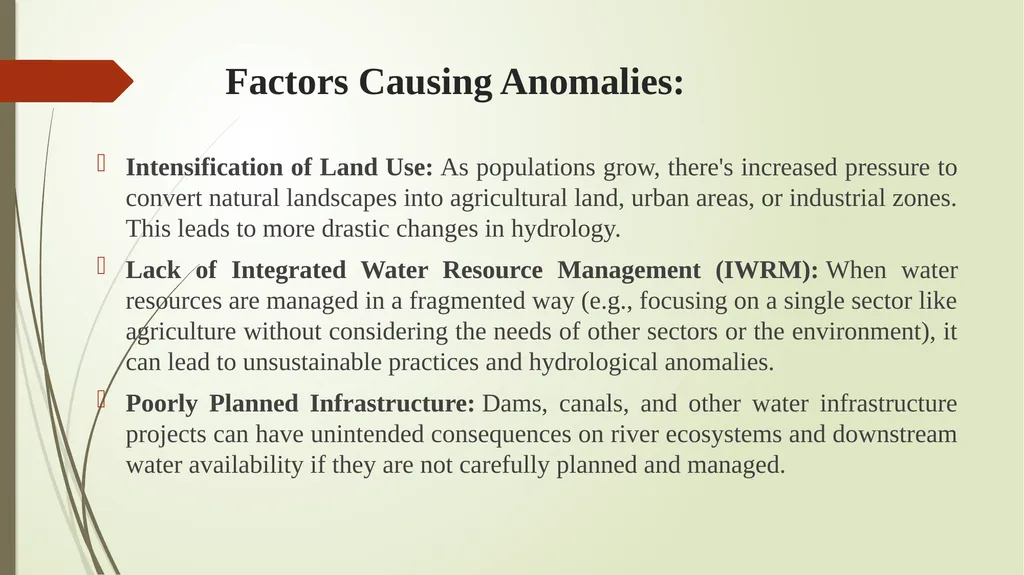 Anthropogenic Activities and River Basin Hydrology - slide 12 of 13