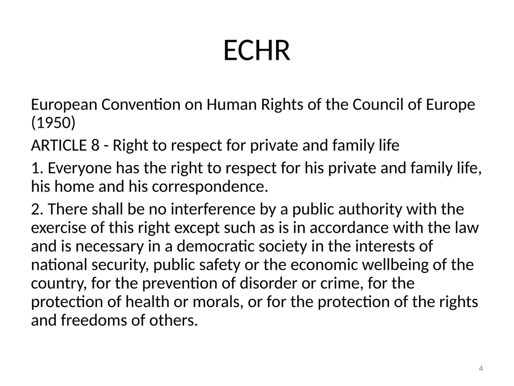 The ECtHR’s case law on data protection Bart van - slide 4 of 58