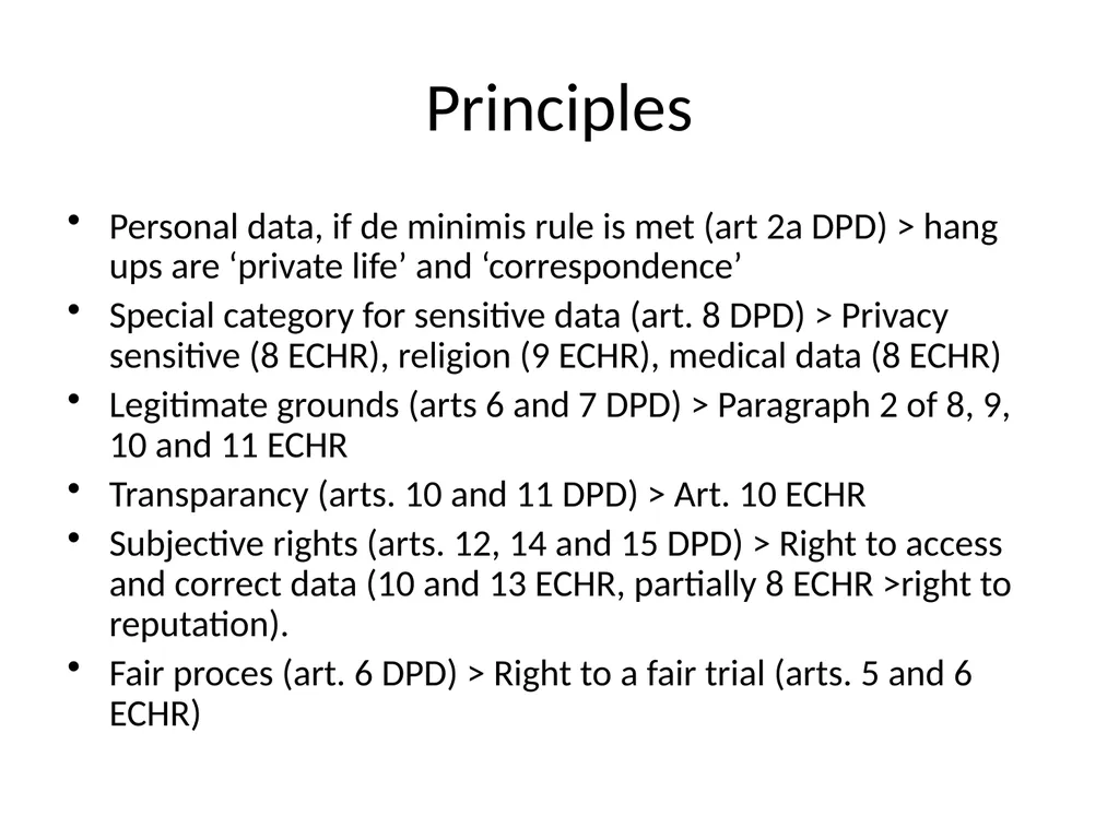 The ECtHR’s case law on data protection Bart van - slide 44 of 58