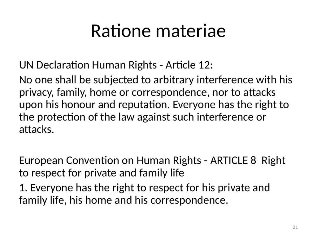 The ECtHR’s case law on data protection Bart van - slide 21 of 58