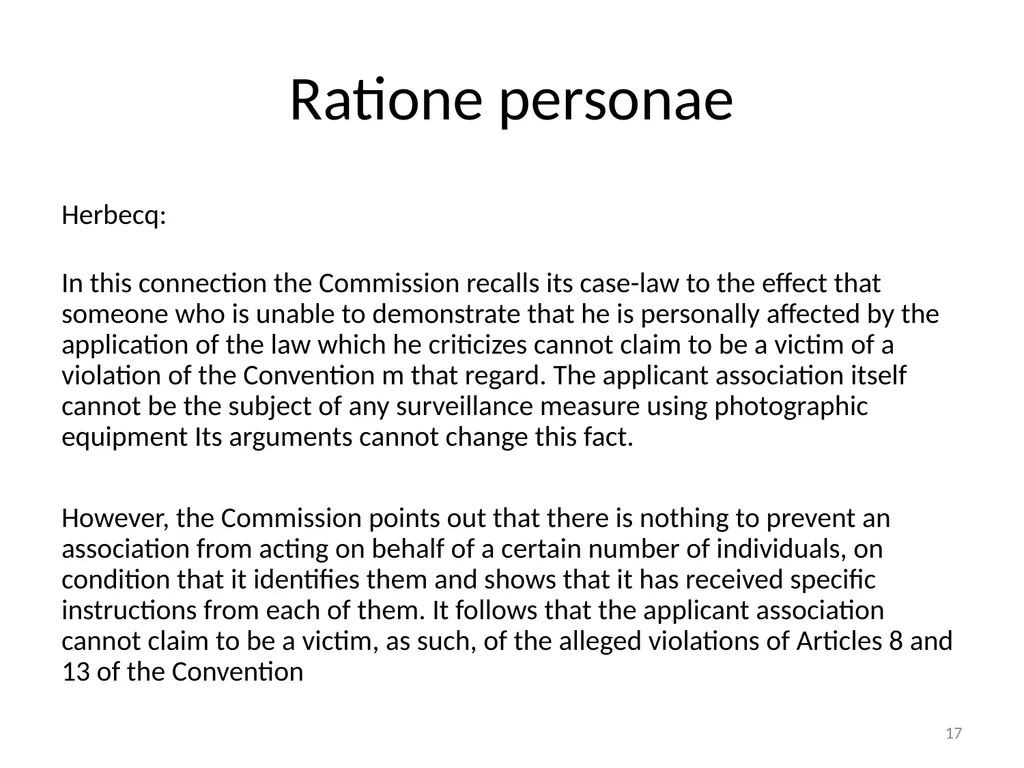 The ECtHR’s case law on data protection Bart van - slide 17 of 58