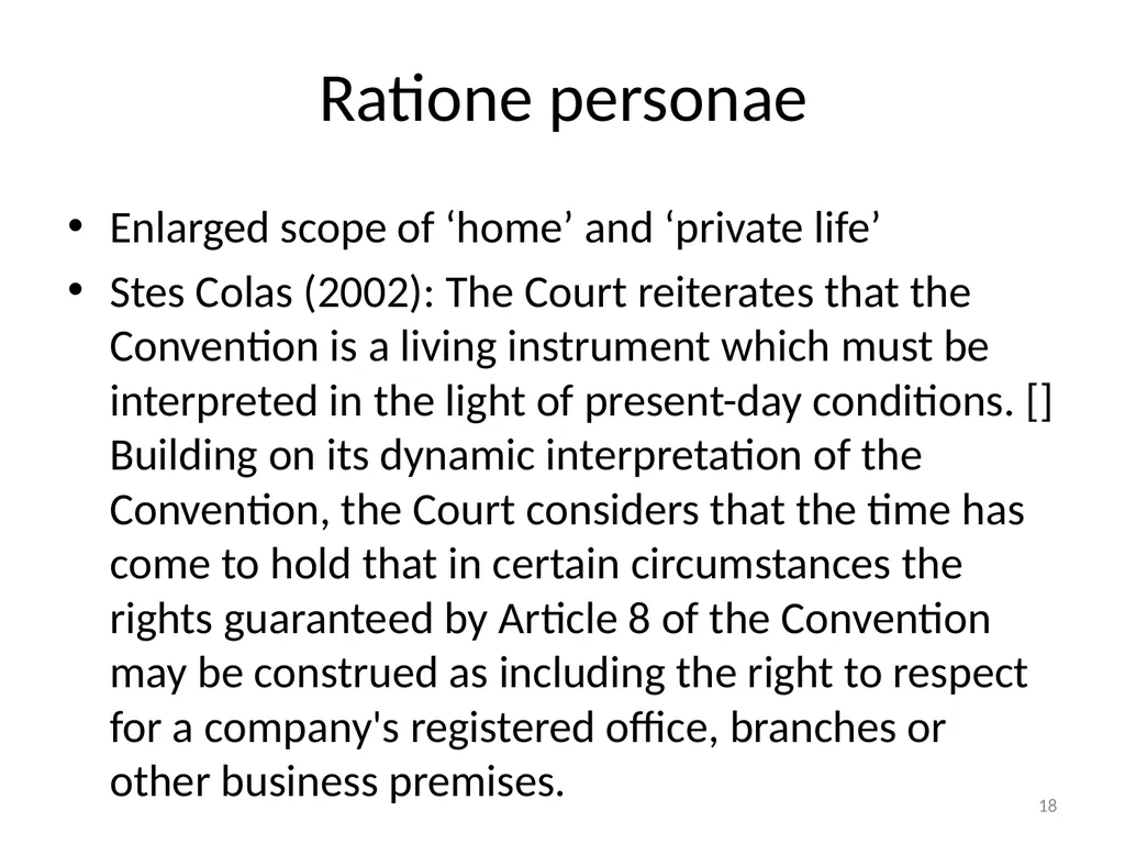 The ECtHR’s case law on data protection Bart van - slide 18 of 58