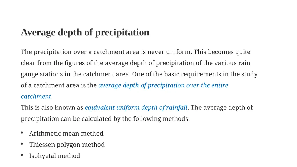 G205 (hydrology) First Semester Lesson Two - slide 25 of 39