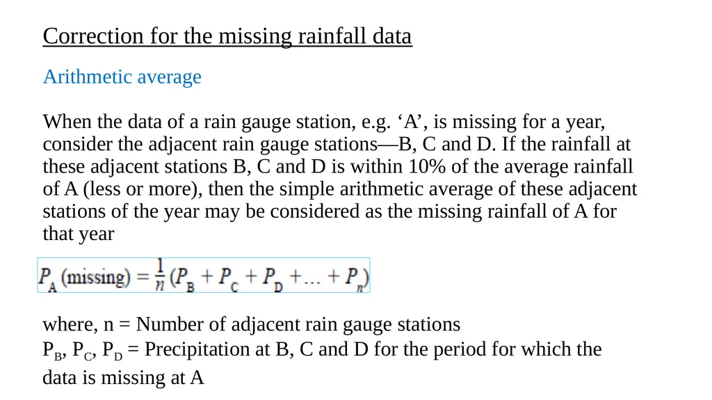 G205 (hydrology) First Semester Lesson Two - slide 11 of 39