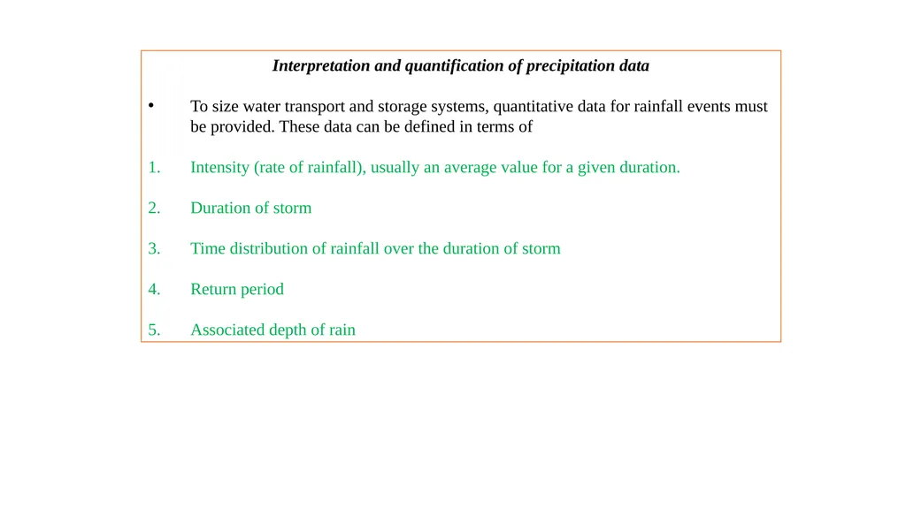 G205 (hydrology) First Semester Lesson Two - slide 34 of 39