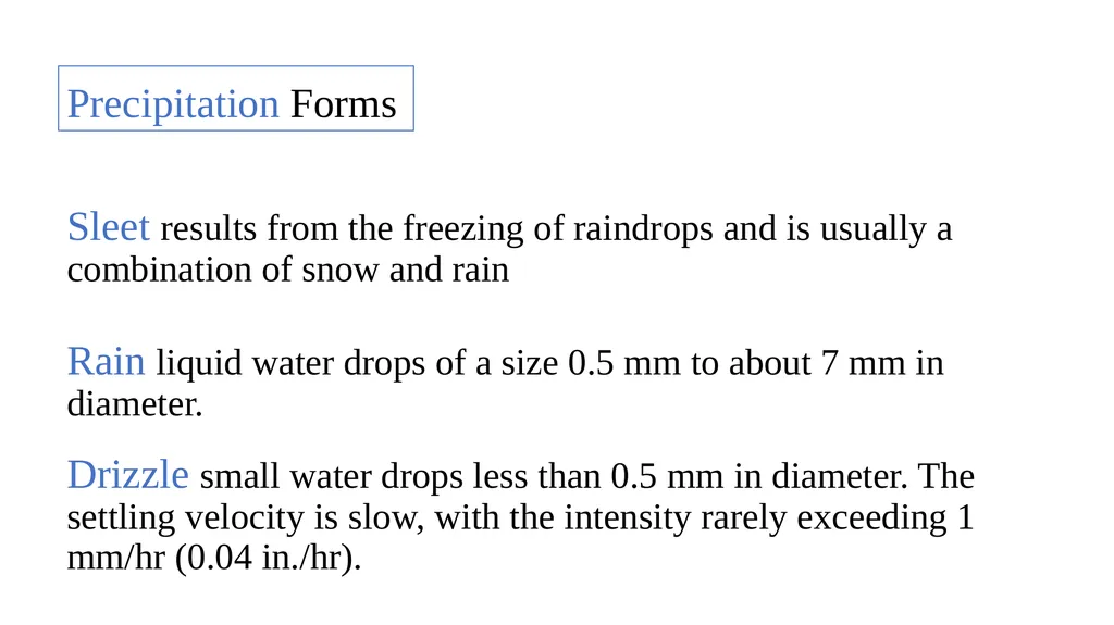 G205 (hydrology) First Semester Lesson Two - slide 5 of 39