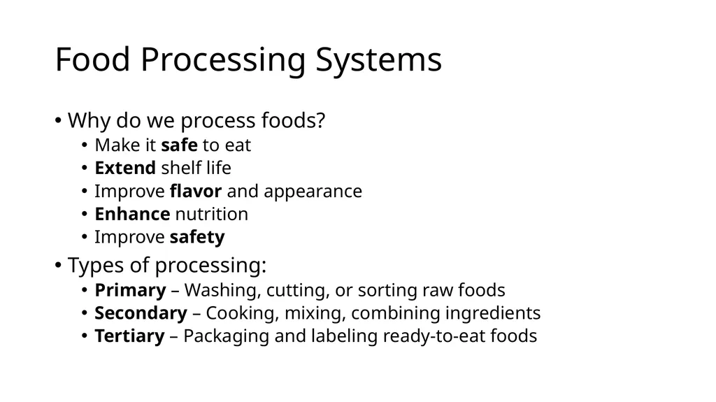 Food Science in Agriculture Unit 4 Food Science - slide 8 of 61