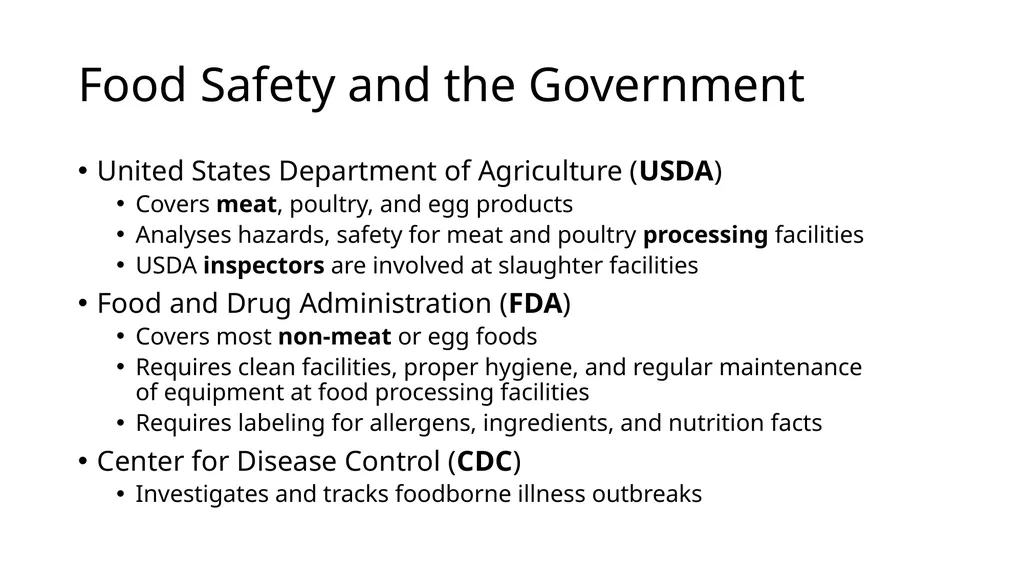 Food Science in Agriculture Unit 4 Food Science - slide 24 of 61