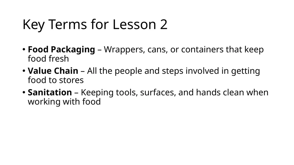 Food Science in Agriculture Unit 4 Food Science - slide 17 of 61