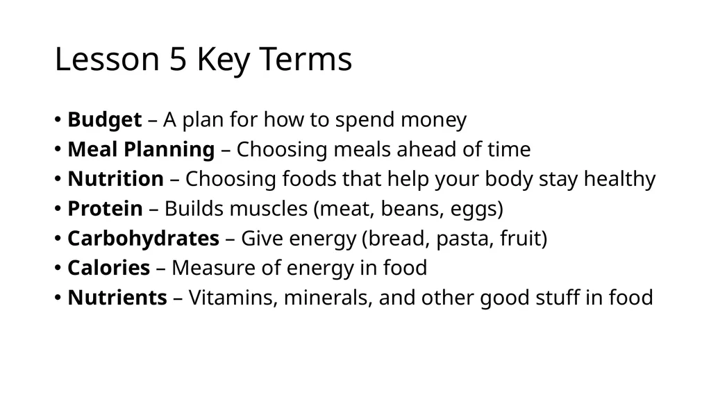 Food Science in Agriculture Unit 4 Food Science - slide 50 of 61