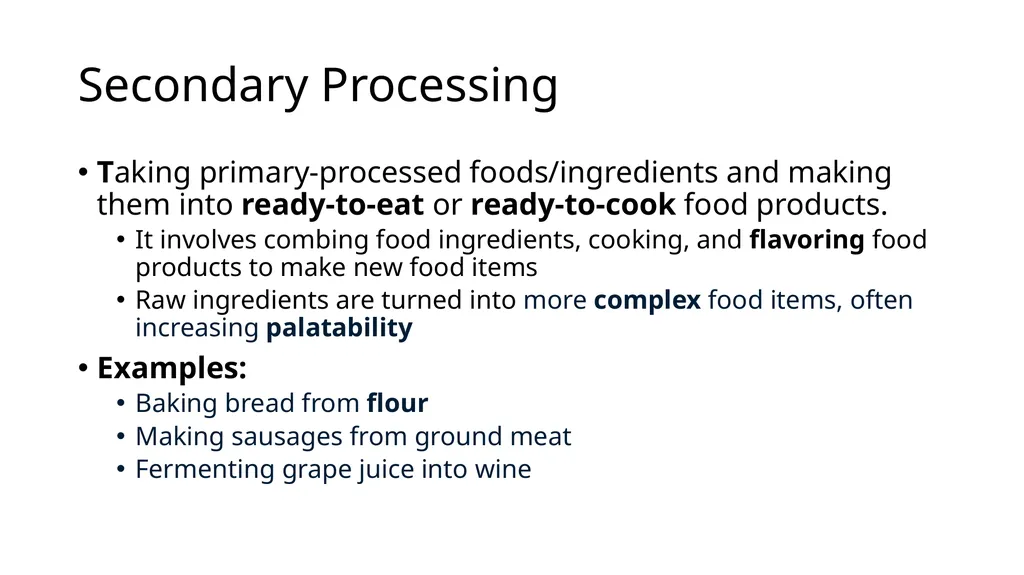Food Science in Agriculture Unit 4 Food Science - slide 10 of 61