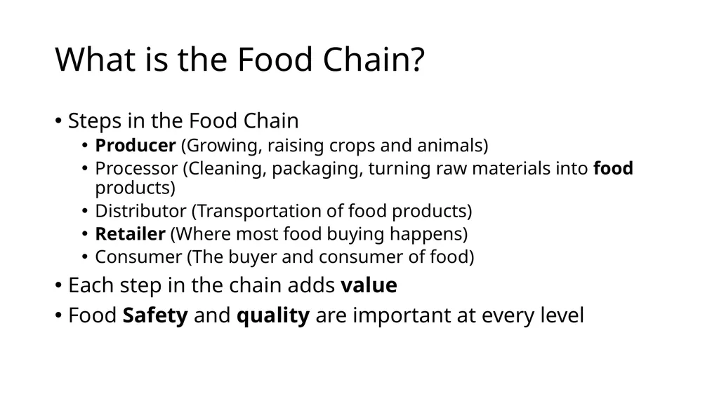 Food Science in Agriculture Unit 4 Food Science - slide 6 of 61