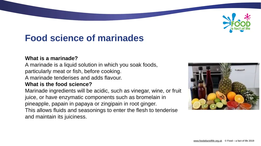 Food science of marinades Food science of - slide 2 of 13