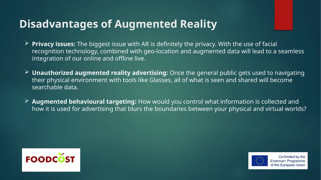 Augmented reality Consumer food related - slide 6 of 12
