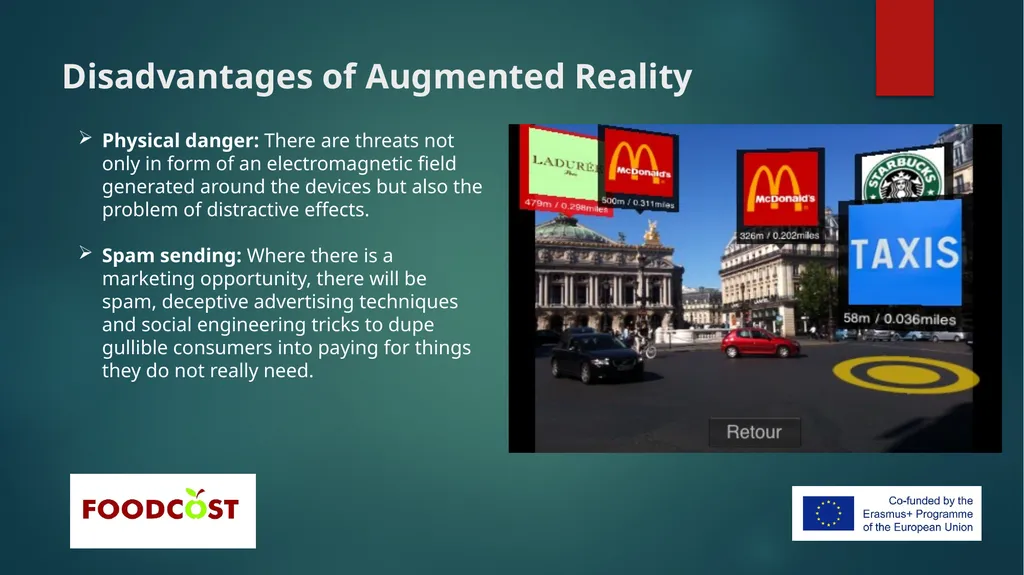 Augmented reality Consumer food related - slide 7 of 12