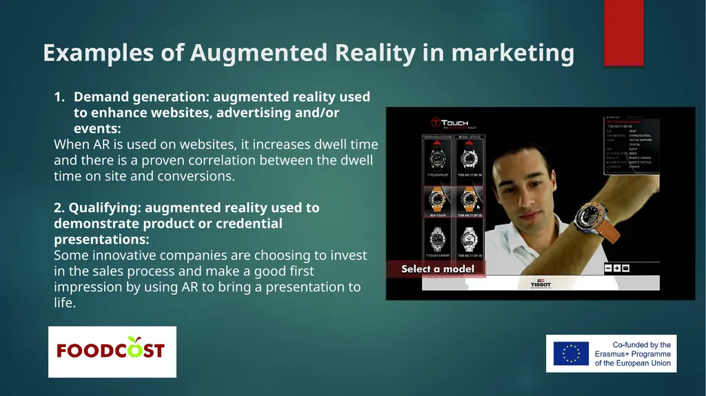 Augmented reality Consumer food related - slide 4 of 12