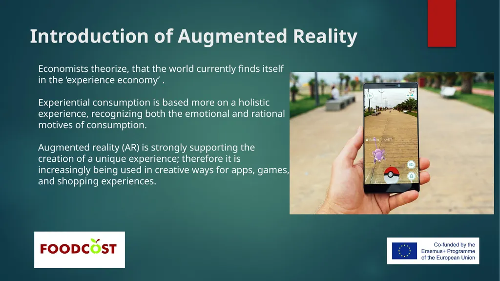 Augmented reality Consumer food related - slide 2 of 12