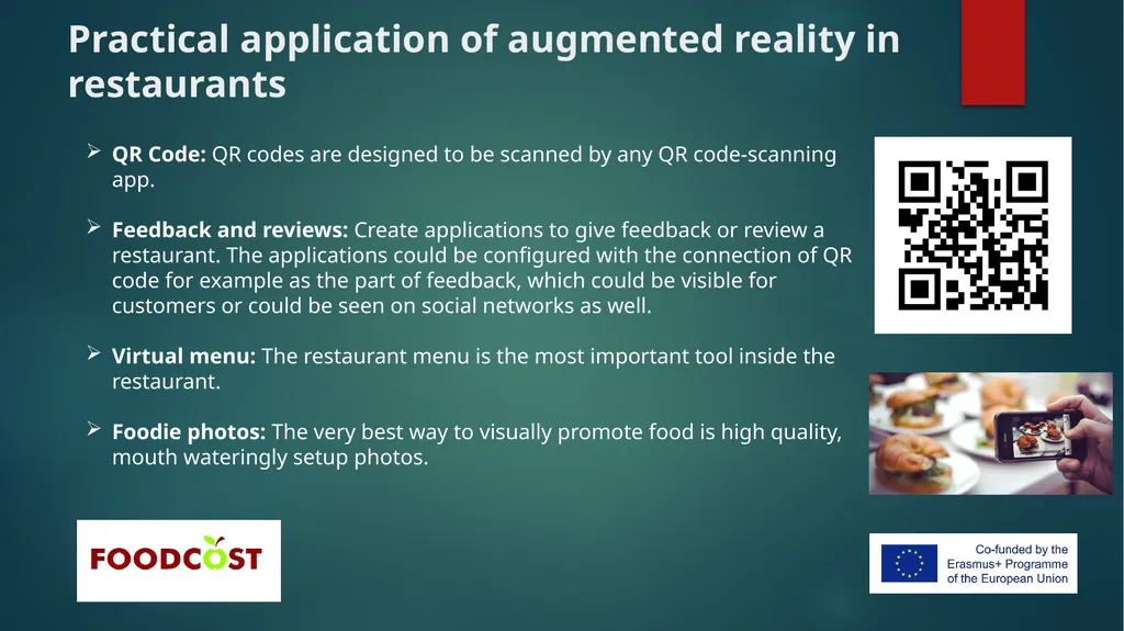 Augmented reality Consumer food related - slide 9 of 12