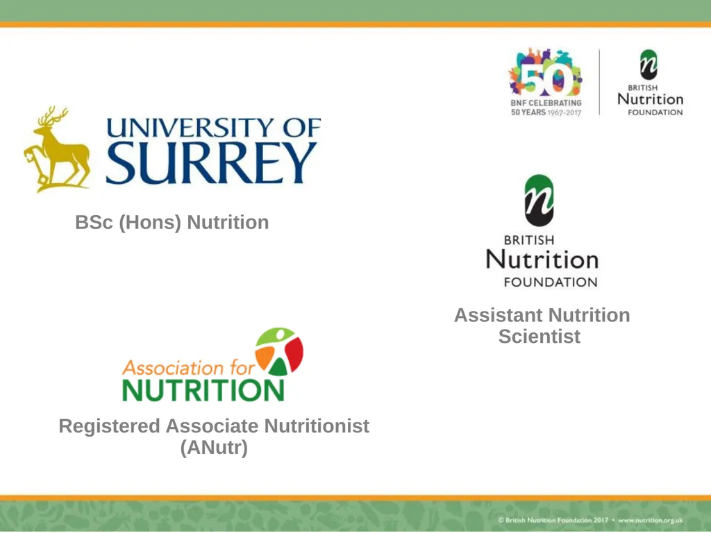 Nutrition science – myth busting Rebecca Haresign - slide 2 of 35