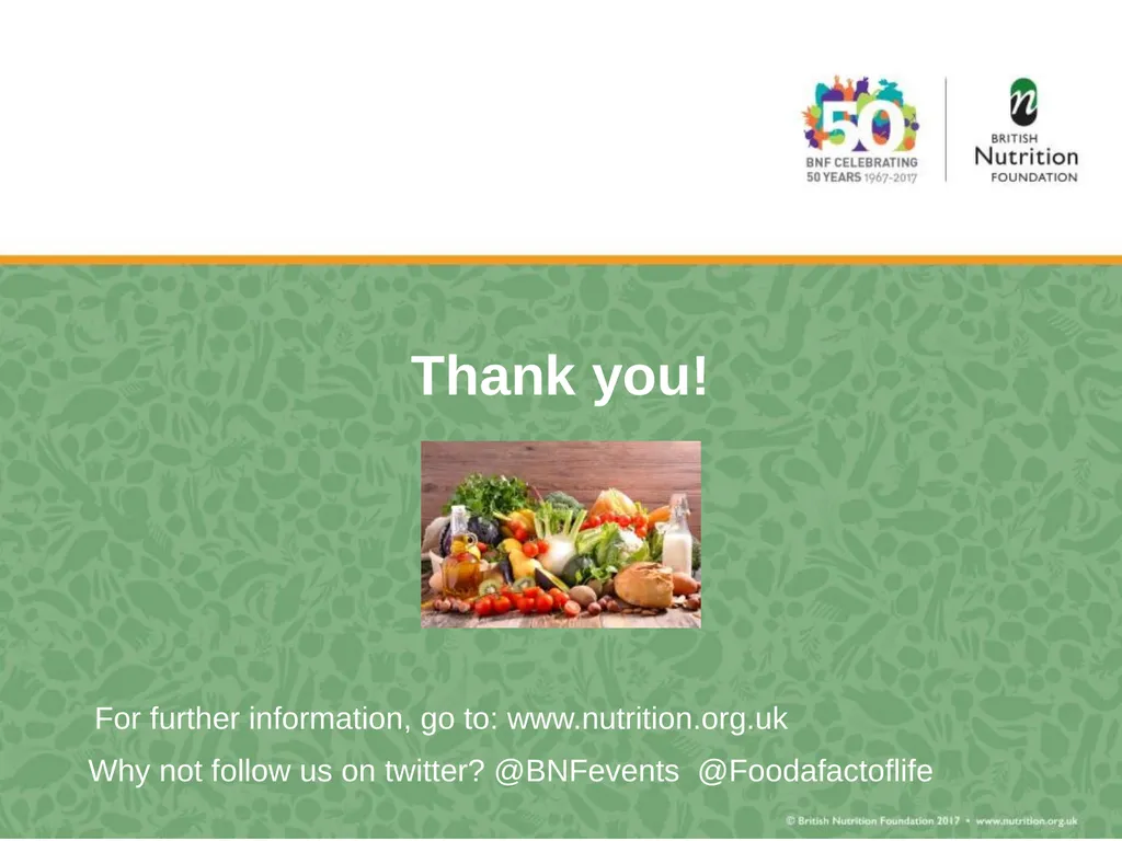 Nutrition science – myth busting Rebecca Haresign - slide 35 of 35