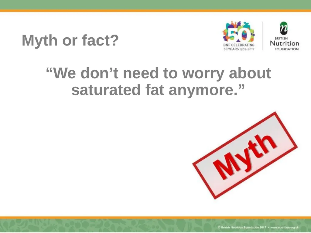 Nutrition science – myth busting Rebecca Haresign - slide 18 of 35