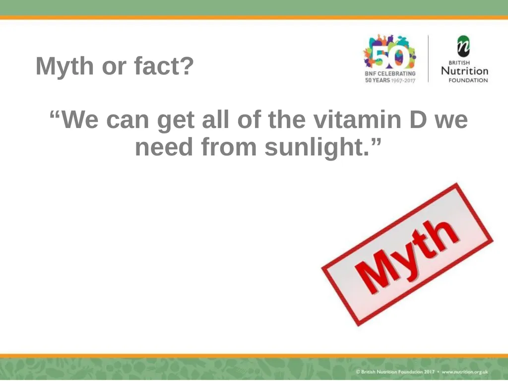 Nutrition science – myth busting Rebecca Haresign - slide 25 of 35