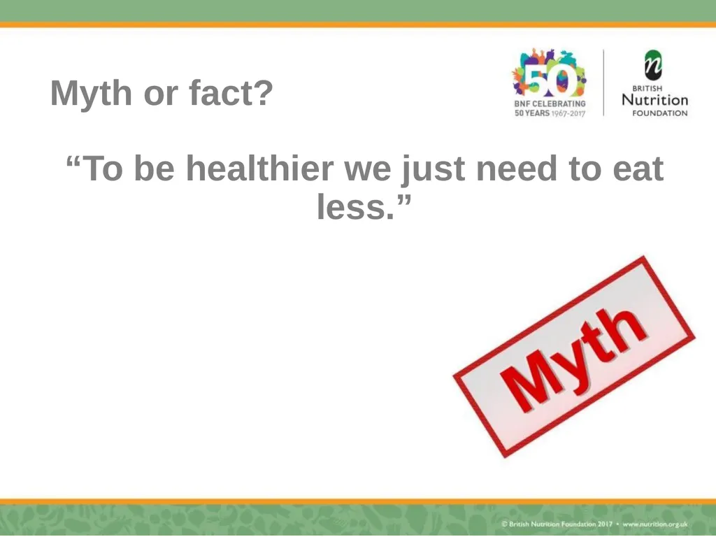 Nutrition science – myth busting Rebecca Haresign - slide 29 of 35