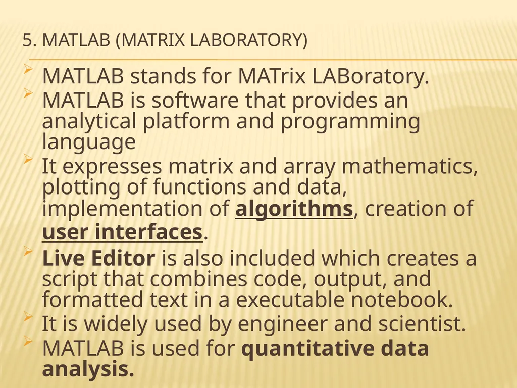 INTRODUCTION TO Statistical SoftwareS What is - slide 19 of 25