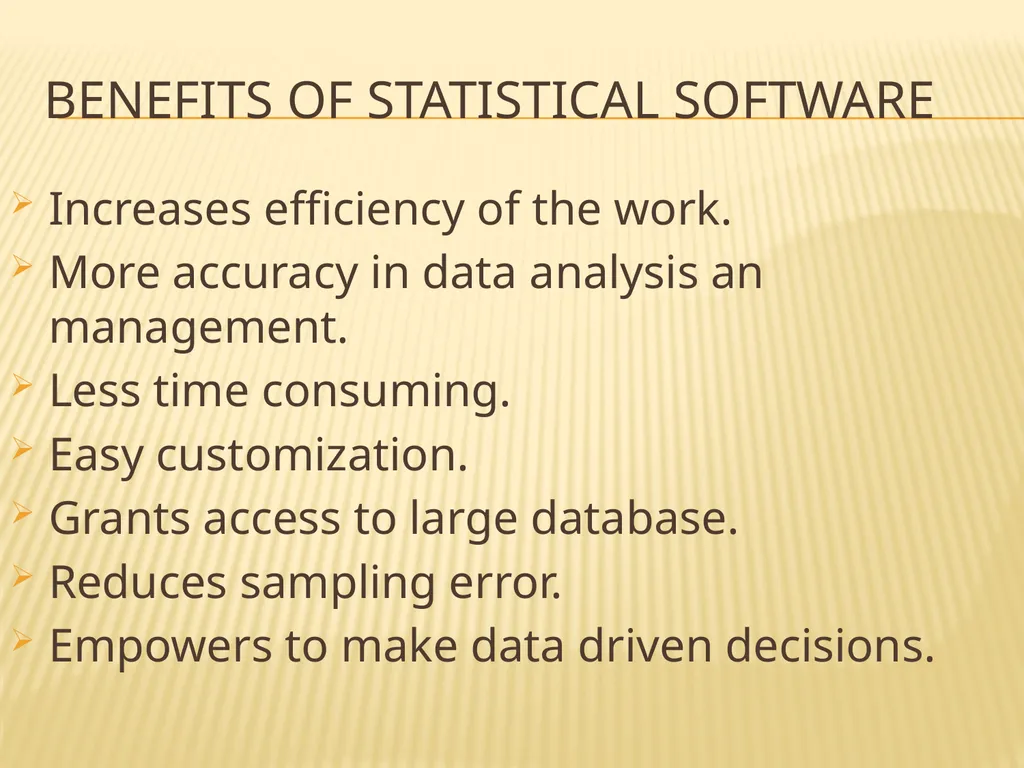 INTRODUCTION TO Statistical SoftwareS What is - slide 2 of 25