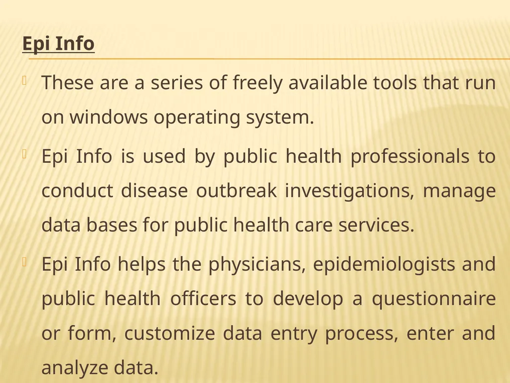 INTRODUCTION TO Statistical SoftwareS What is - slide 11 of 25