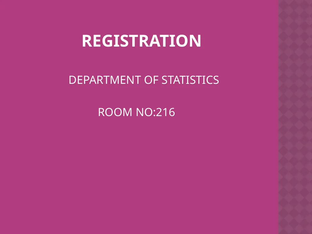 RESEARCH METHODOLOGY DEPARTMENT OF STATISTICS - slide 11 of 11