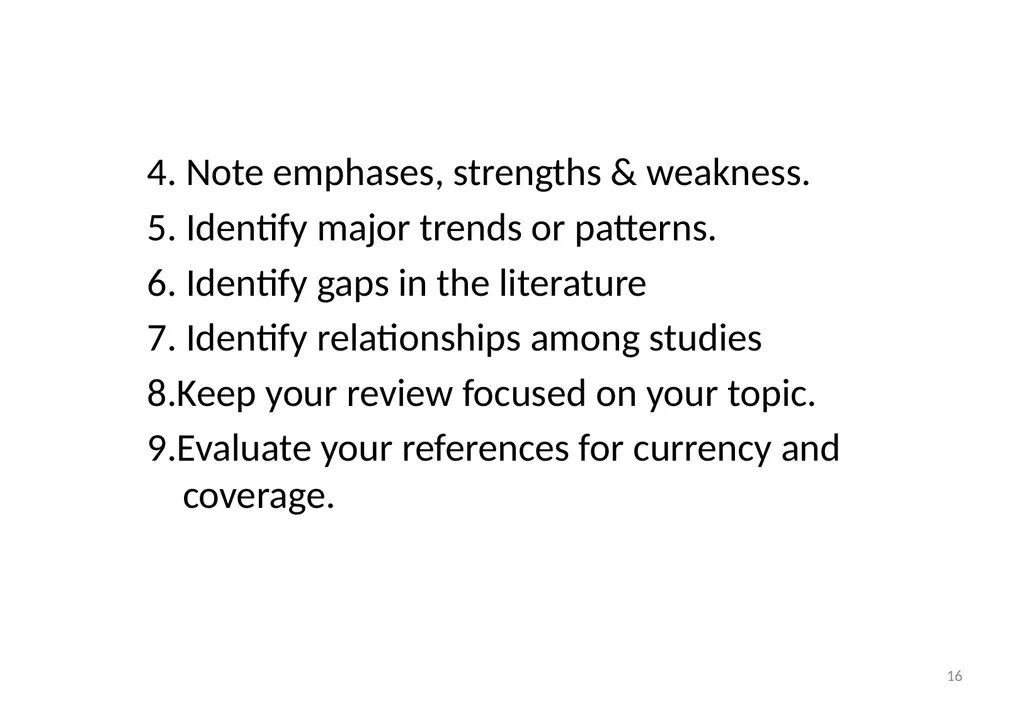 Importance of literature review Dr. Neelima Mehta - slide 16 of 28