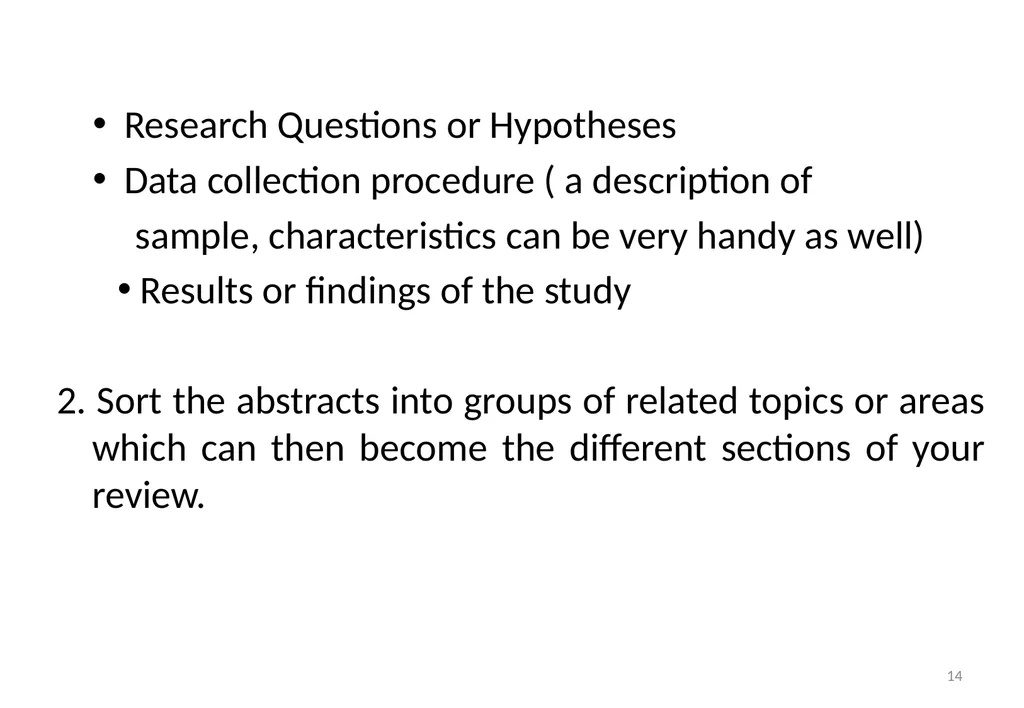 Importance of literature review Dr. Neelima Mehta - slide 14 of 28